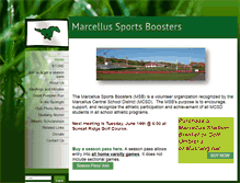 Tablet Screenshot of marcellusboosterclub.org